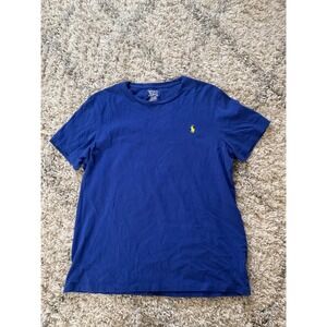 Polo Ralph Lauren Custom Fit Cotton T-Shirt Royal Blue Mens Large